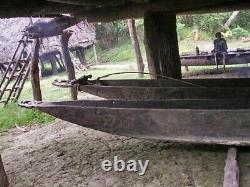 Proue de pirogue, canoe prow, sepik river, papua new guinea, tribal art, oceania