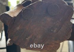 RARE 39 Papua New Guinea Asmat Tribe Wood Carved Bis Pole Sculpture Statue