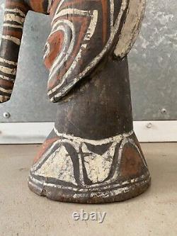 RARE Antique Old Tribal Oceanic Papua New Guinea Sepik Wood Statue Provenance