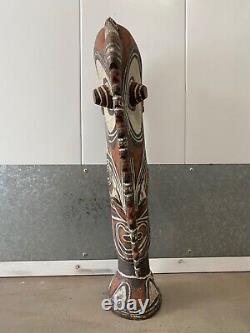 RARE Antique Old Tribal Oceanic Papua New Guinea Sepik Wood Statue Provenance