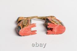 RARE East Sepik River, PAPUA NEW GUINEA, hand carved wood DWARF KINGFISHER BIRDS