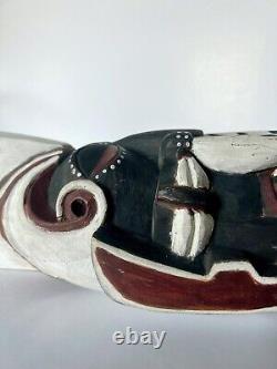 RARE Headhunter Malangan Head PNG New Guinea Oceanic Tiki Wood Totem Carving