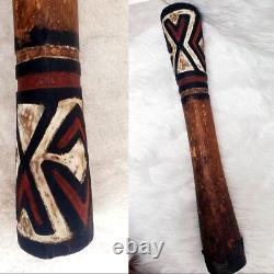RARE Telefomin Kundu DRUM Papua New Guinea VTG TRIBAL Artifact 80s Decor Antique