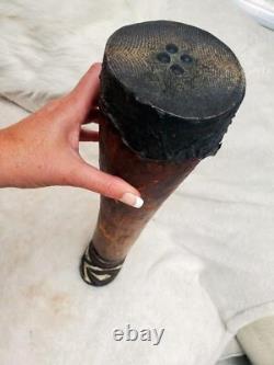 RARE Telefomin Kundu DRUM Papua New Guinea VTG TRIBAL Artifact 80s Decor Antique