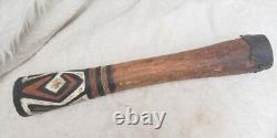 RARE Telefomin Kundu DRUM Papua New Guinea VTG TRIBAL Artifact 80s Decor Antique