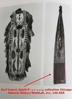 Ramu Sepik Surf Board, Ancestor Figure, Tribal Art Melanesia Papua New Guinea