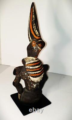 Rare 1920s Papua New Guinea Abelam Hornbill Totem Anthropomorphic Carved Wood
