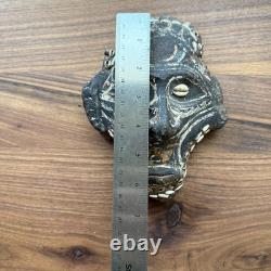 Rare Decorated Papua New Guinea Sepik River Turtle Shell Mask c1930s