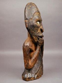 Rare OLD Museum Quality SEPIK ANCESTOR FIGURE Papua New Guinea PNG Great Patina