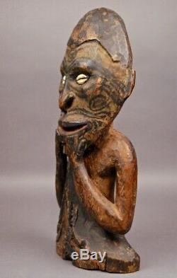 Rare OLD Museum Quality SEPIK ANCESTOR FIGURE Papua New Guinea PNG Great Patina