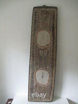 Rare! Old New Britain shield with Rattan handle Papua New Guinea tribal Art PNG