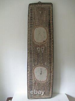 Rare! Old New Britain shield with Rattan handle Papua New Guinea tribal Art PNG