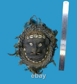 Rare Papua New Guinea Png Turtle Shell Mask Rattan Border