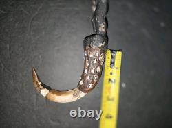 Rare Tribal Papua New Guinea Middle Sepik Oceanic Lime Ancestor Carving W Claw