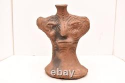 Rare VTG Figure Pottery Clay Papua New Guinea Yaul Lamu Heath Stand Statue