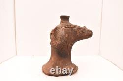 Rare VTG Figure Pottery Clay Papua New Guinea Yaul Lamu Heath Stand Statue