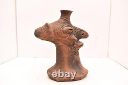 Rare VTG Figure Pottery Clay Papua New Guinea Yaul Lamu Heath Stand Statue