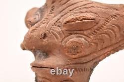 Rare VTG Figure Pottery Clay Papua New Guinea Yaul Lamu Heath Stand Statue
