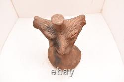 Rare VTG Figure Pottery Clay Papua New Guinea Yaul Lamu Heath Stand Statue