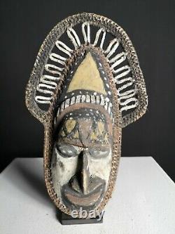 Rare Woven Yam Harvest Mask, Wosera, East Sepik, PNG, Papua New Guinea, Oceanic