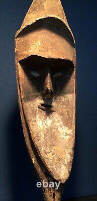 Rare authentic YUAT river mask tribal art sculpture Papua New Guinea spirit