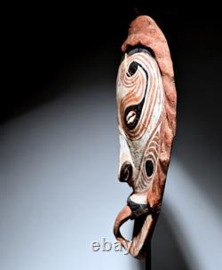 Rare old house mask Papua New Guinea Sepik tribal art shamanism oceanic pacific