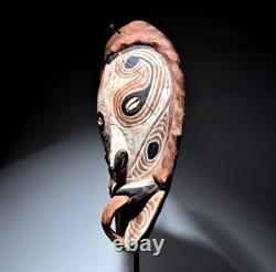 Rare old house mask Papua New Guinea Sepik tribal art shamanism oceanic pacific