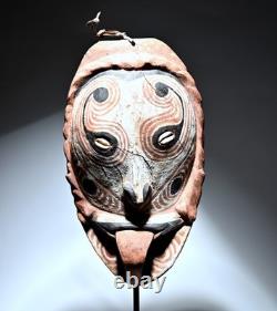 Rare old house mask Papua New Guinea Sepik tribal art shamanism oceanic pacific