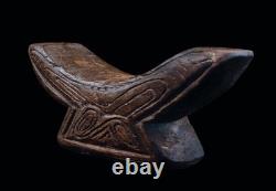 Repose tête, headrest, Papua New Guinea, oceanic art, tribal art, 21 x 7 x 10 cm
