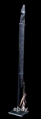 Rhombe, bullroarer, papua new guinea, oceanic art, traditional instrument, 29 cm