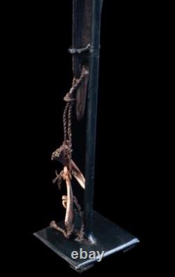 Rhombe, bullroarer, papua new guinea, oceanic art, traditional instrument, 29 cm
