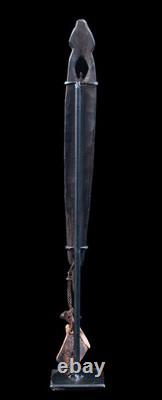 Rhombe, bullroarer, papua new guinea, oceanic art, traditional instrument, 29 cm