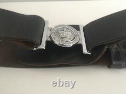 Royal Papua New Guinea Constabulary Leather Belt with Buckle 1970s PNG