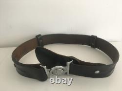 Royal Papua New Guinea Constabulary Leather Belt with Buckle 1970s PNG