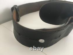 Royal Papua New Guinea Constabulary Leather Belt with Buckle 1970s PNG