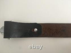 Royal Papua New Guinea Constabulary Leather Belt with Buckle 1970s PNG