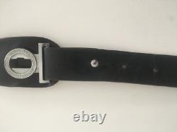 Royal Papua New Guinea Constabulary Leather Belt with Buckle 1970s PNG