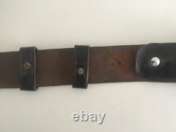 Royal Papua New Guinea Constabulary Leather Belt with Buckle 1970s PNG