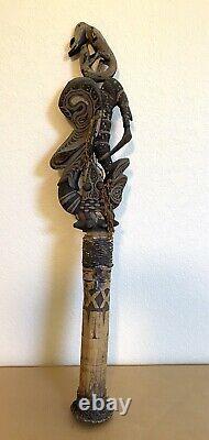 SBK huge Ceremonial Flute #4 Ancestor Spirits Papua New Guinea