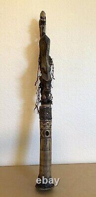 SBK huge Ceremonial Flute #4 Ancestor Spirits Papua New Guinea