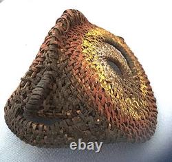 SCARCE Vintage Sepik River Yam Basket Mask Papua New Guinea Tribal Folk