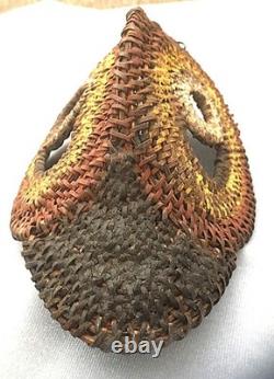 SCARCE Vintage Sepik River Yam Basket Mask Papua New Guinea Tribal Folk