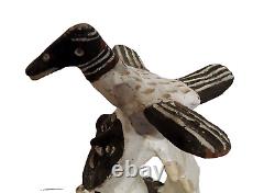 SEPIK River Clay Roof Pot Finial Man Bird Polychrome Pottery Papua New Guinea