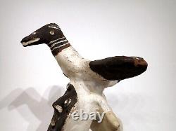 SEPIK River Clay Roof Pot Finial Man Bird Polychrome Pottery Papua New Guinea