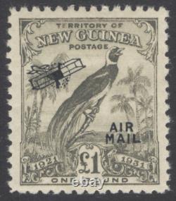 SG 176 New Guinea 1931. £1 olive-green. A fine fresh very lightly mounted mint