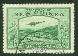 SG 205 New Guinea 1935. £5 emerald-green. Very fine used. Good colour & well