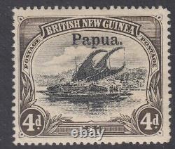 SG 25 Papua (British New Guinea) 1906. 4d black & sepia. Lightly mounted mint