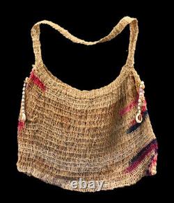 Sac traditionnel, traditional bag, oceanic art, papua new guinea, currency