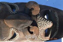 Sale! Papua New Guinea House Mask, Feathers, Shells 30 Prov