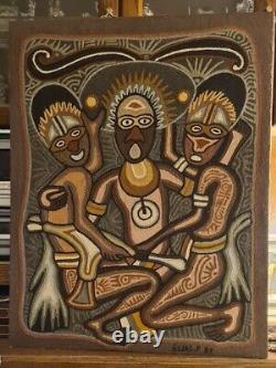 Sand Painting Papua New Guinea By ELIAS. P 1987